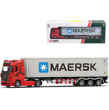 1:24 Diecast Metal Transport Container Truck